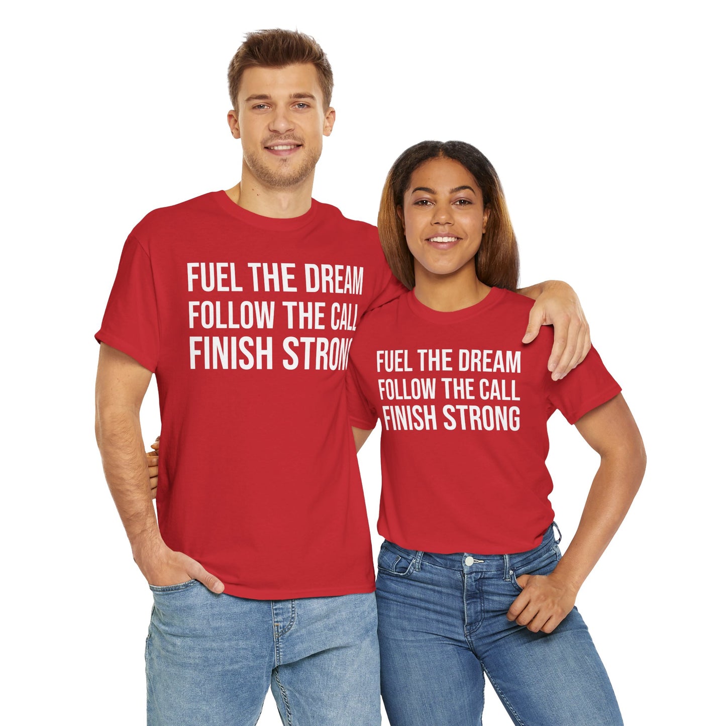FUEL THE DREAM Unisex Heavy Cotton Tee Comfortable Everyday Wear