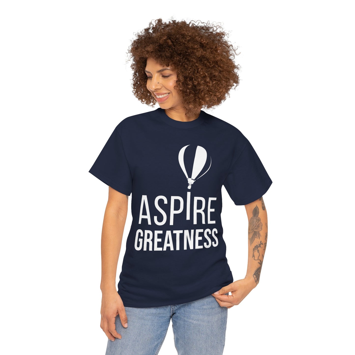 ASPIRE GREATNESS TEE "Seeing and Living Above the Challenges of Life."