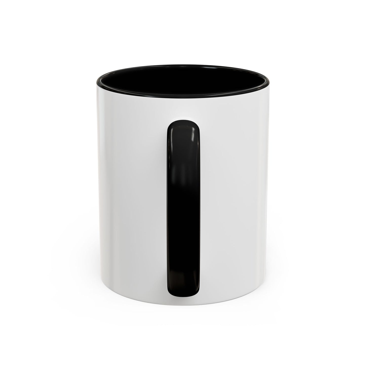 Inspiring Accent Coffee Mug D.MAN STAY READY. Motivational Black Handle 15oz