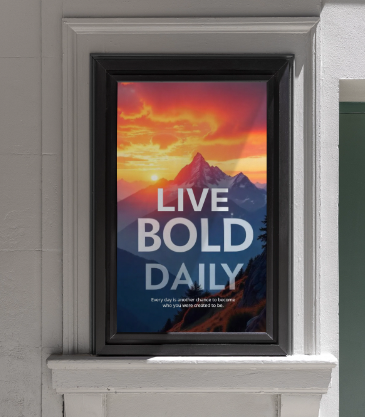 LIVE BOLD DAILY – Motivational Poster