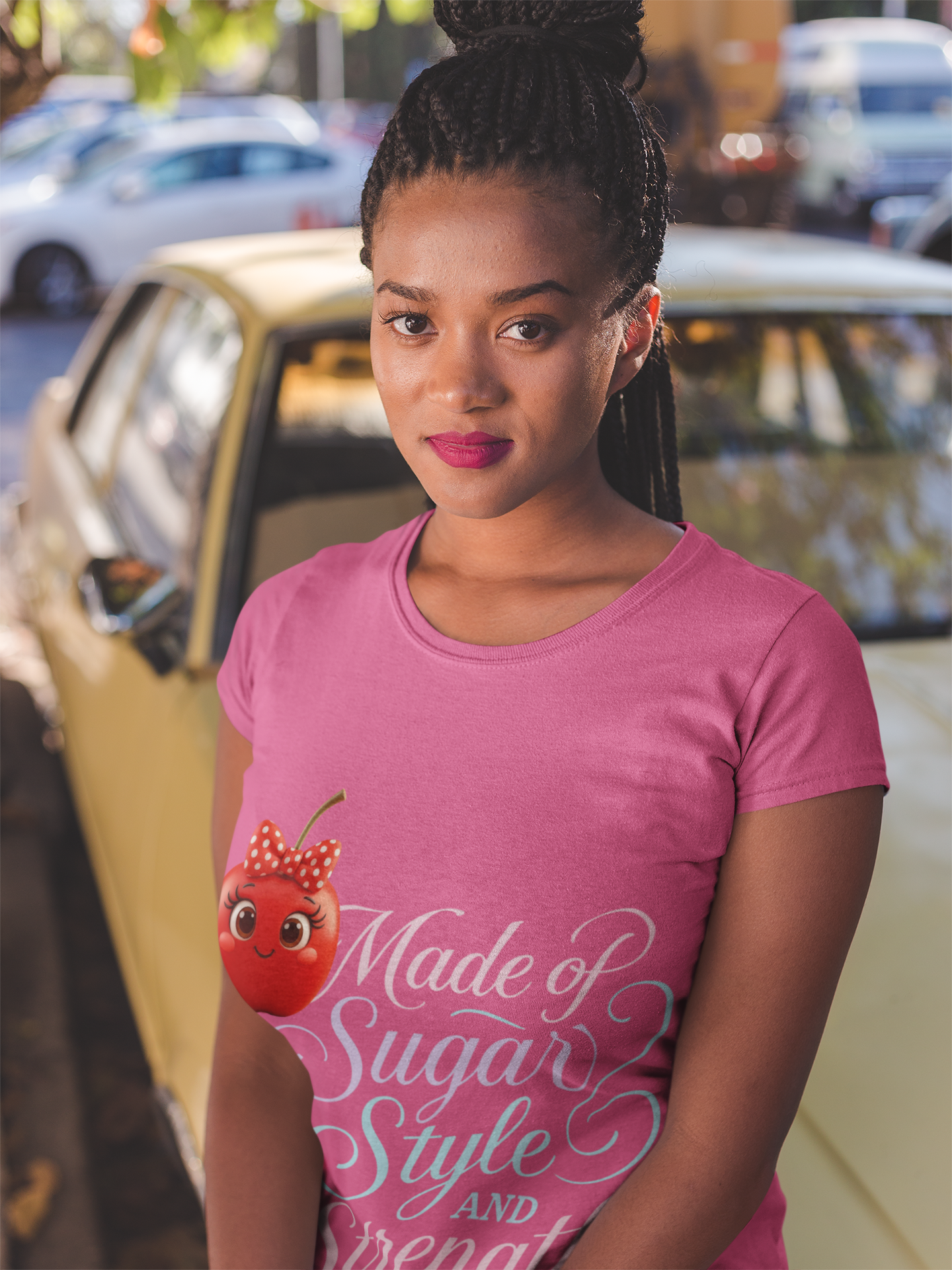 Made of Sugar, Style, and Strength Tee – Sweet Like Cherie™ Collection