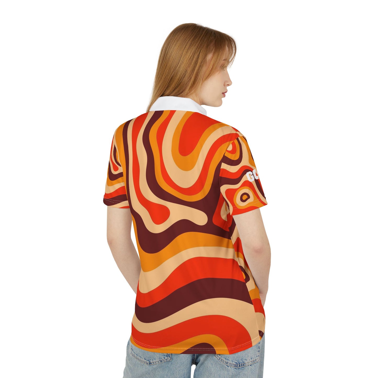 GO4IT SERIES V Vibrant Striped Unisex Polo Shirt