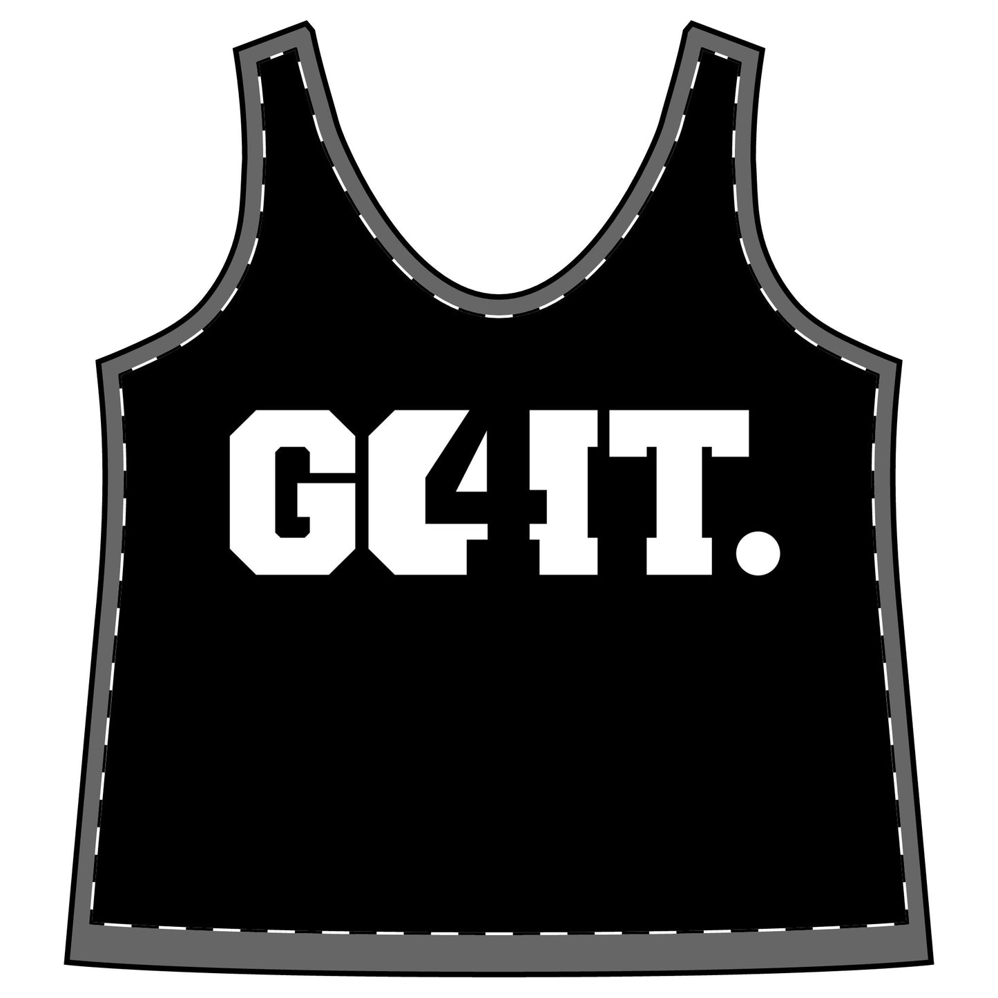 GO4IT Motivational Women's Sporty Racerback Tank