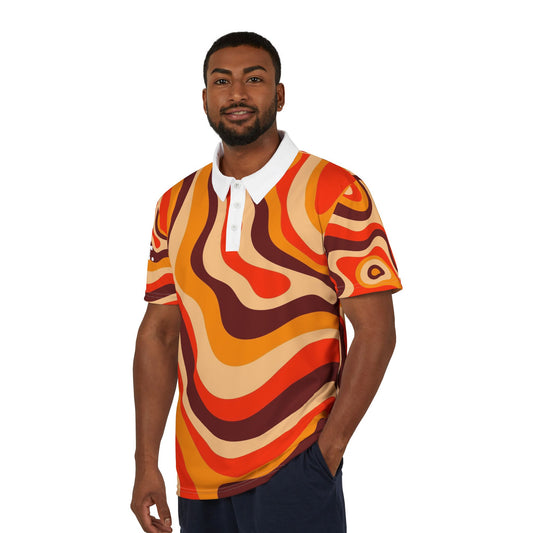 GO4IT SERIES V Vibrant Striped Unisex Polo Shirt