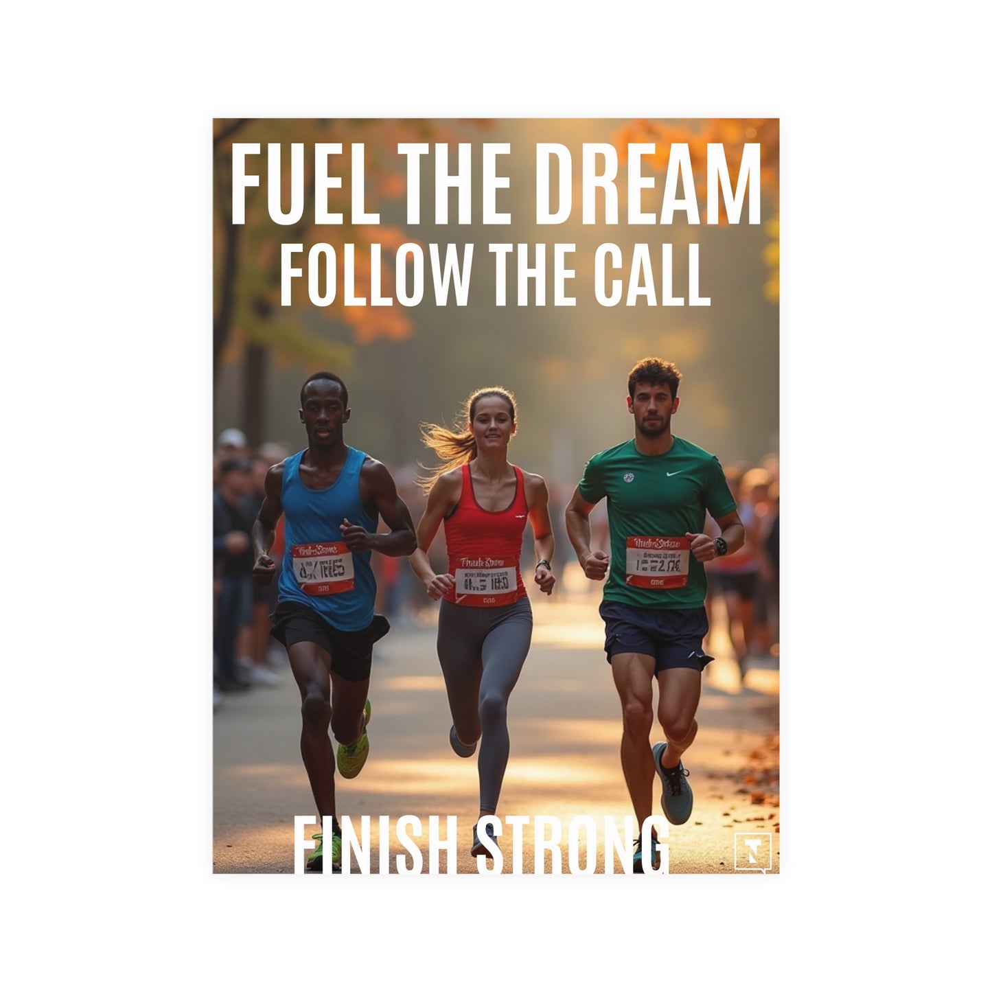 Motivational Poster Fuel the Dream. Follow the Call. Finish Strong.