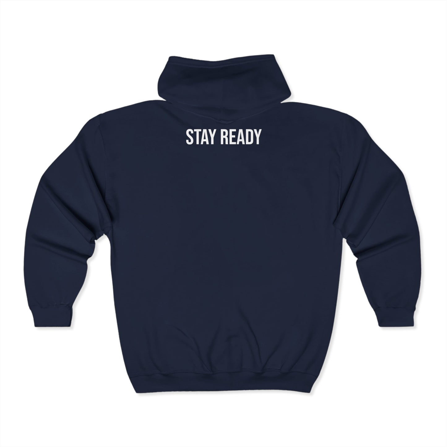DMAN-STAY READY Unisex Heavy Blend™ Zip Hoodie - D.MAN Stay Ready Design