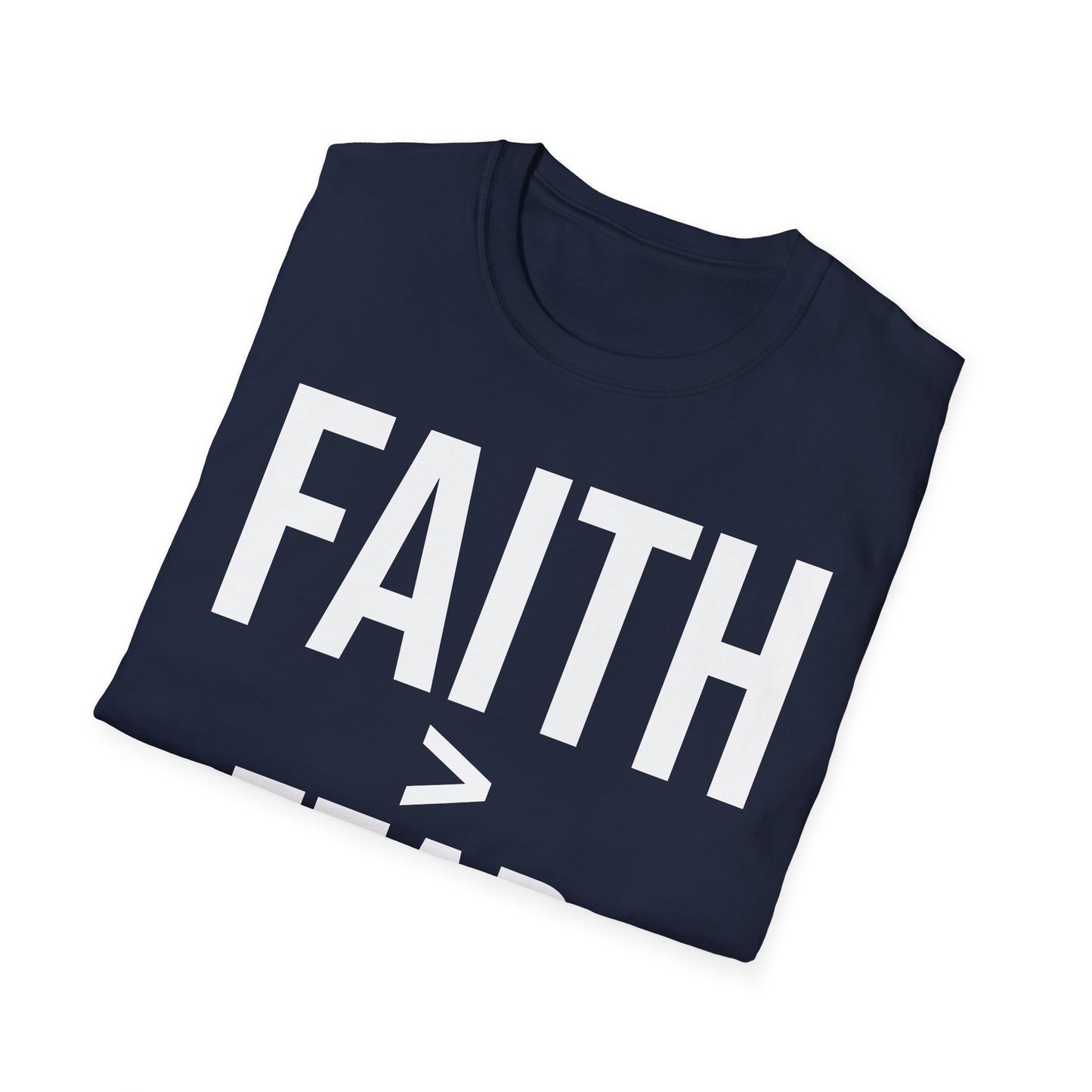 Faith Over Fear T-Shirt, Motivational Apparel, Gift for Friends, Positive Vibes, Casual Wear, Unisex Shirt