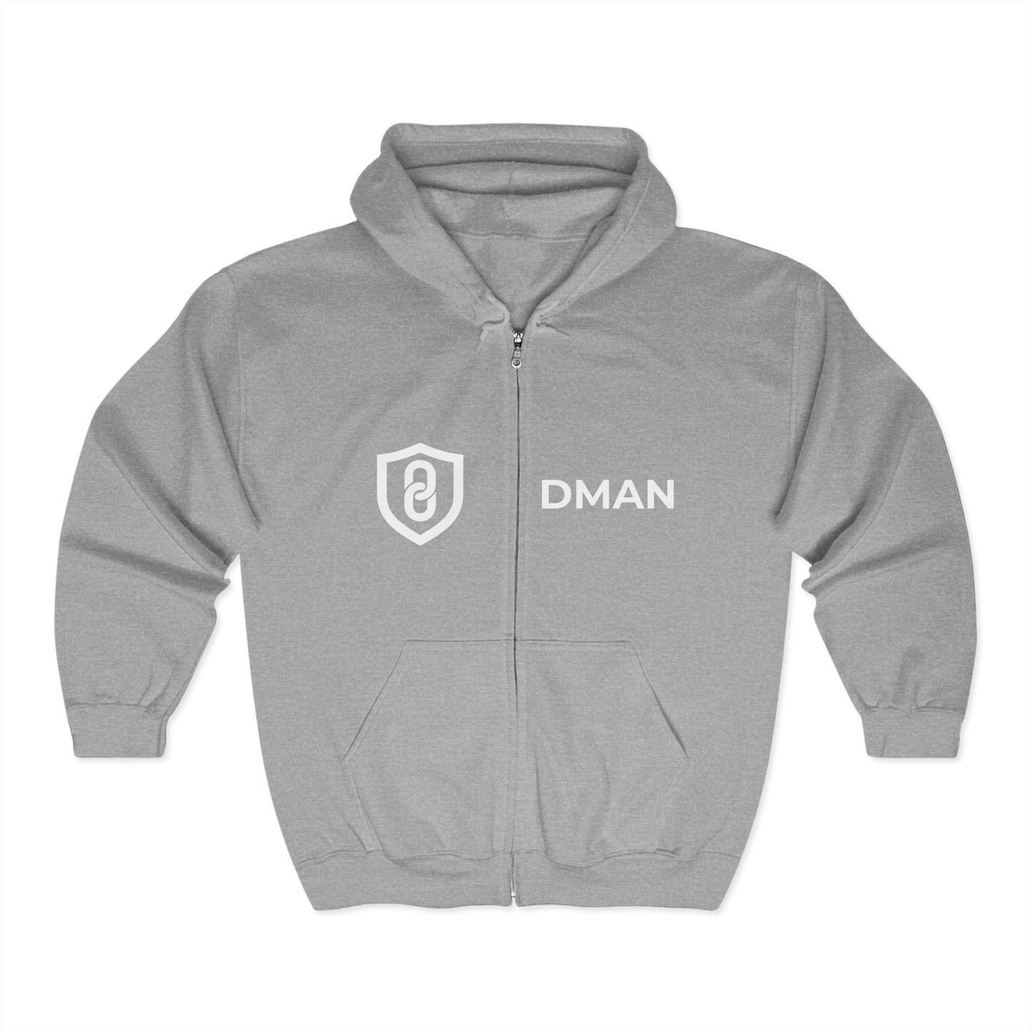 DMAN-STAY READY Unisex Heavy Blend™ Zip Hoodie - D.MAN Stay Ready Design