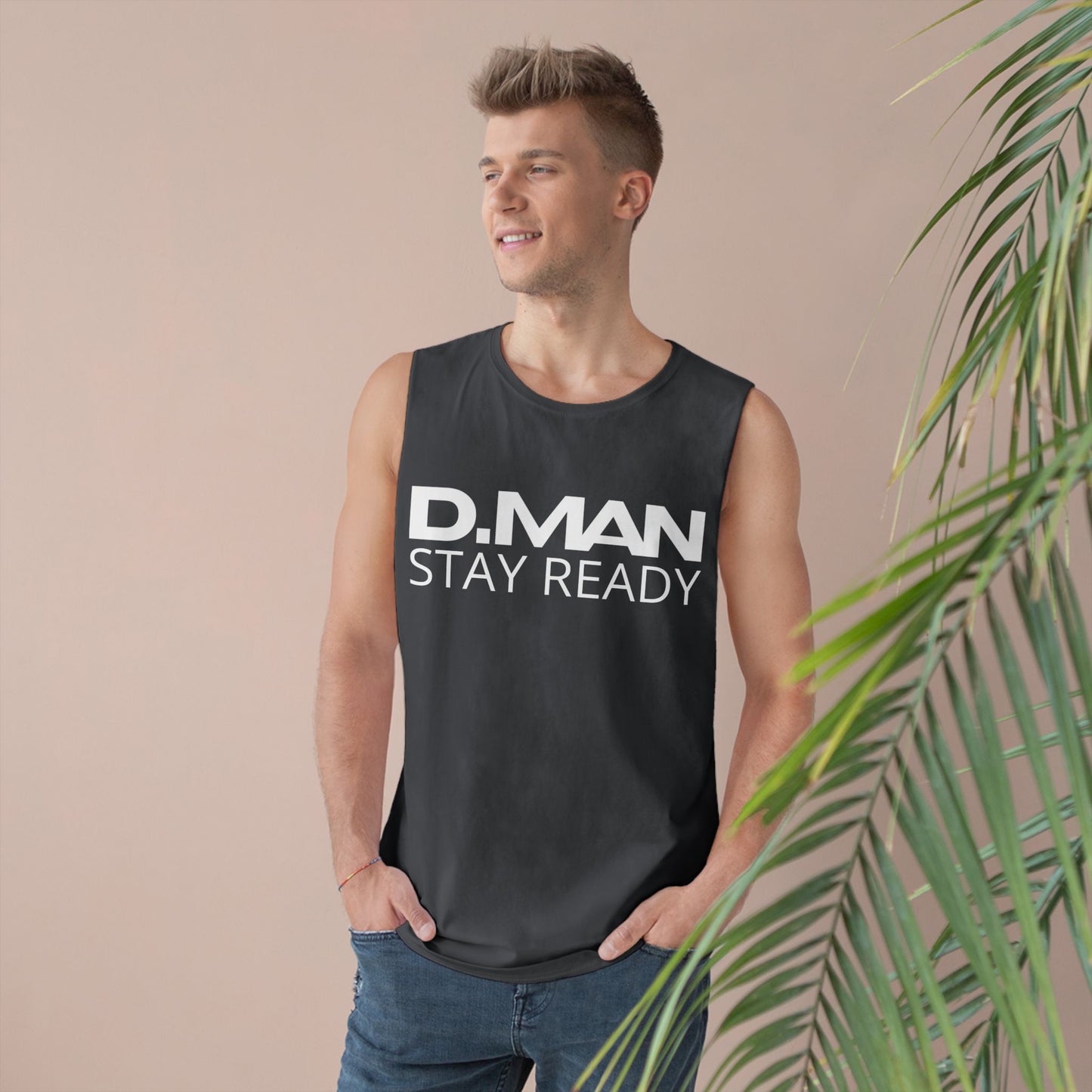 D.MAN Stay Ready Unisex Tank Top - Cool & Casual Fitness Wear