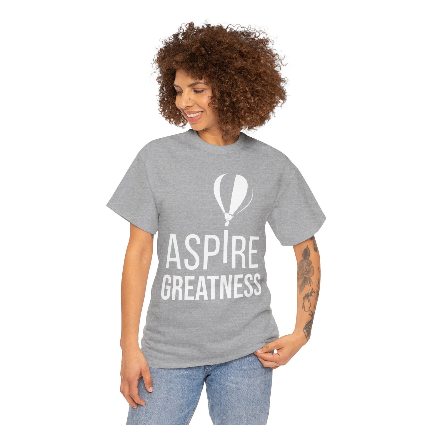 ASPIRE GREATNESS TEE "Seeing and Living Above the Challenges of Life."