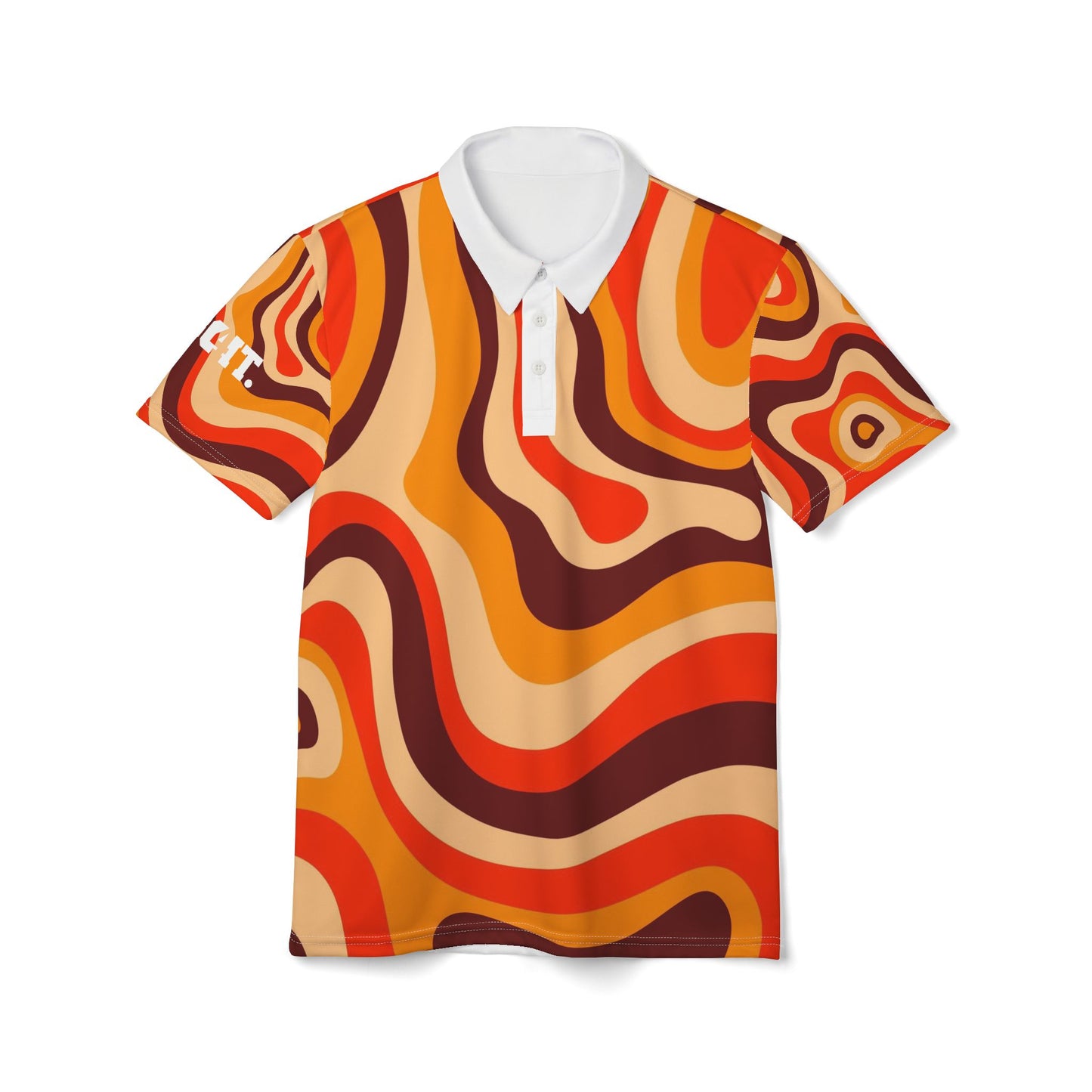 GO4IT SERIES V Vibrant Striped Unisex Polo Shirt