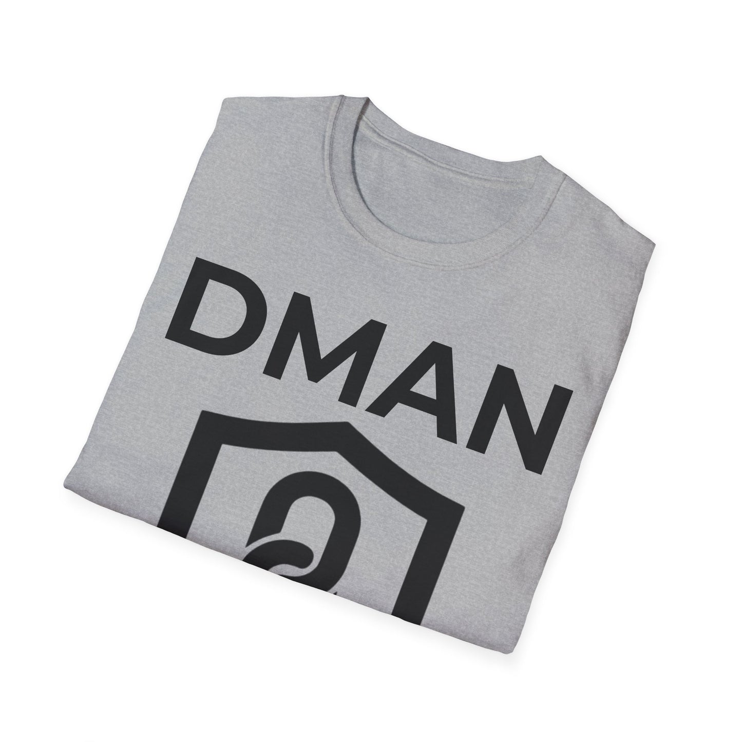 Stylish Unisex T-Shirt with DMAN Shield Design, Casual Wear, Gift Idea, Everyday Fashion, Cool Graphic Tee