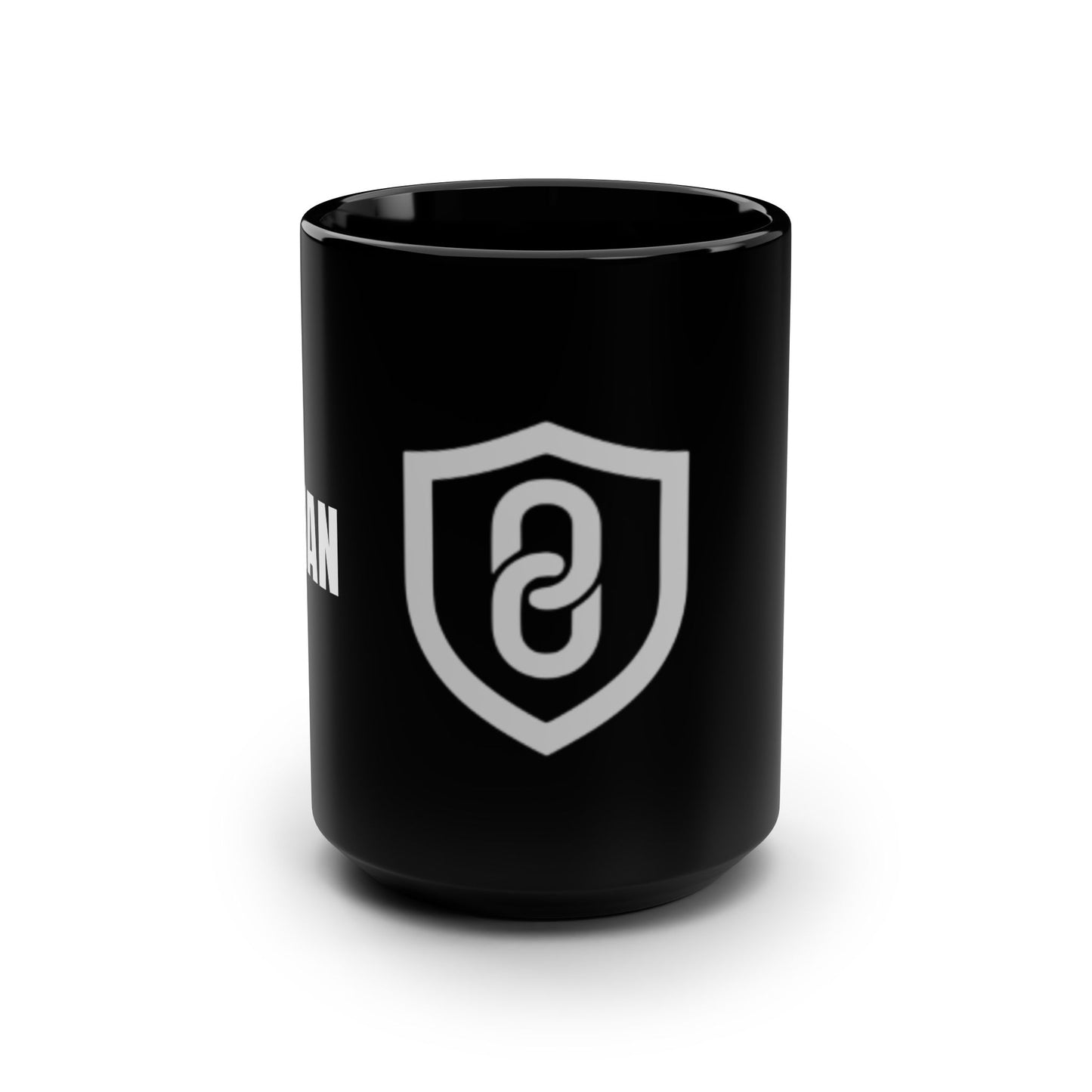DMAN Stylish Black Coffee Mug, 15oz