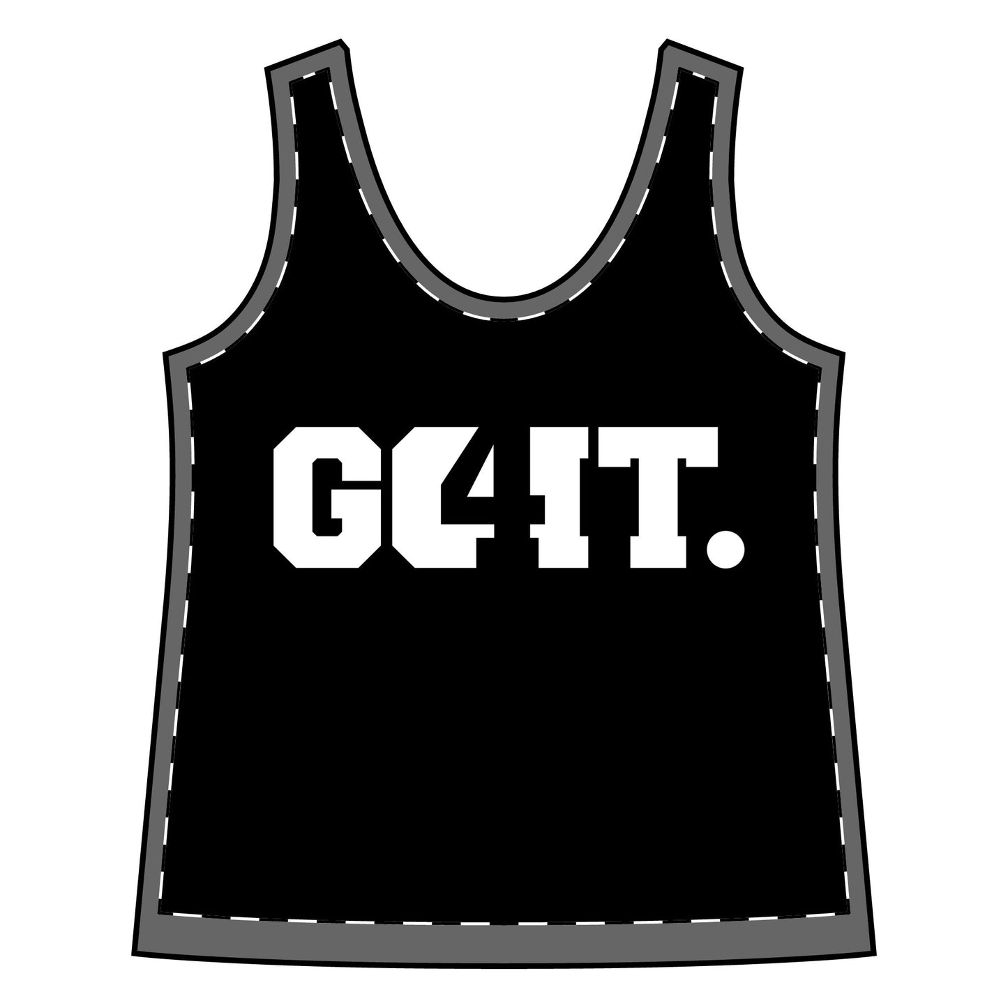 GO4IT Motivational Women's Sporty Racerback Tank