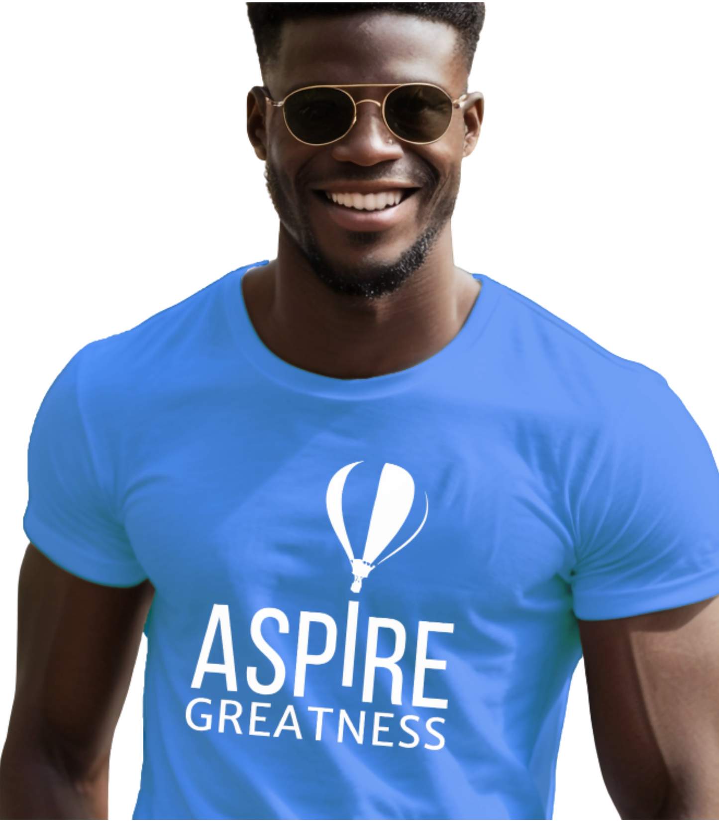 ASPIRE GREATNESS TEE "Seeing and Living Above the Challenges of Life."