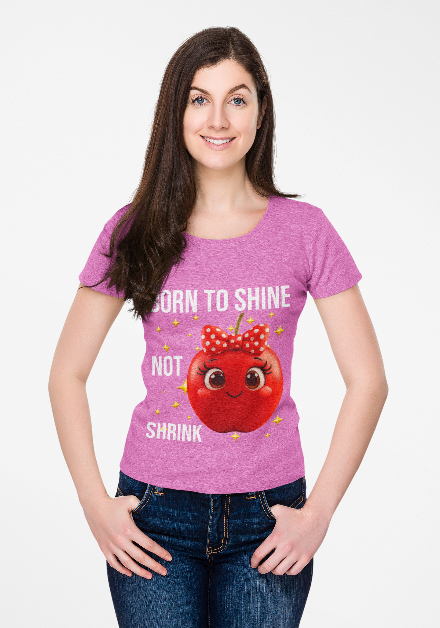 BORN TO SHINE NOT SHRINK TEE