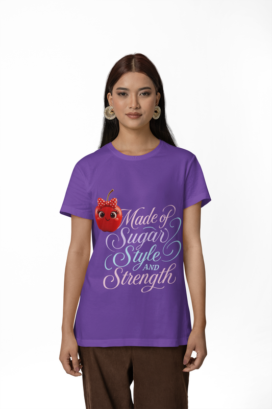 Made of Sugar, Style, and Strength Tee – Sweet Like Cherie™ Collection