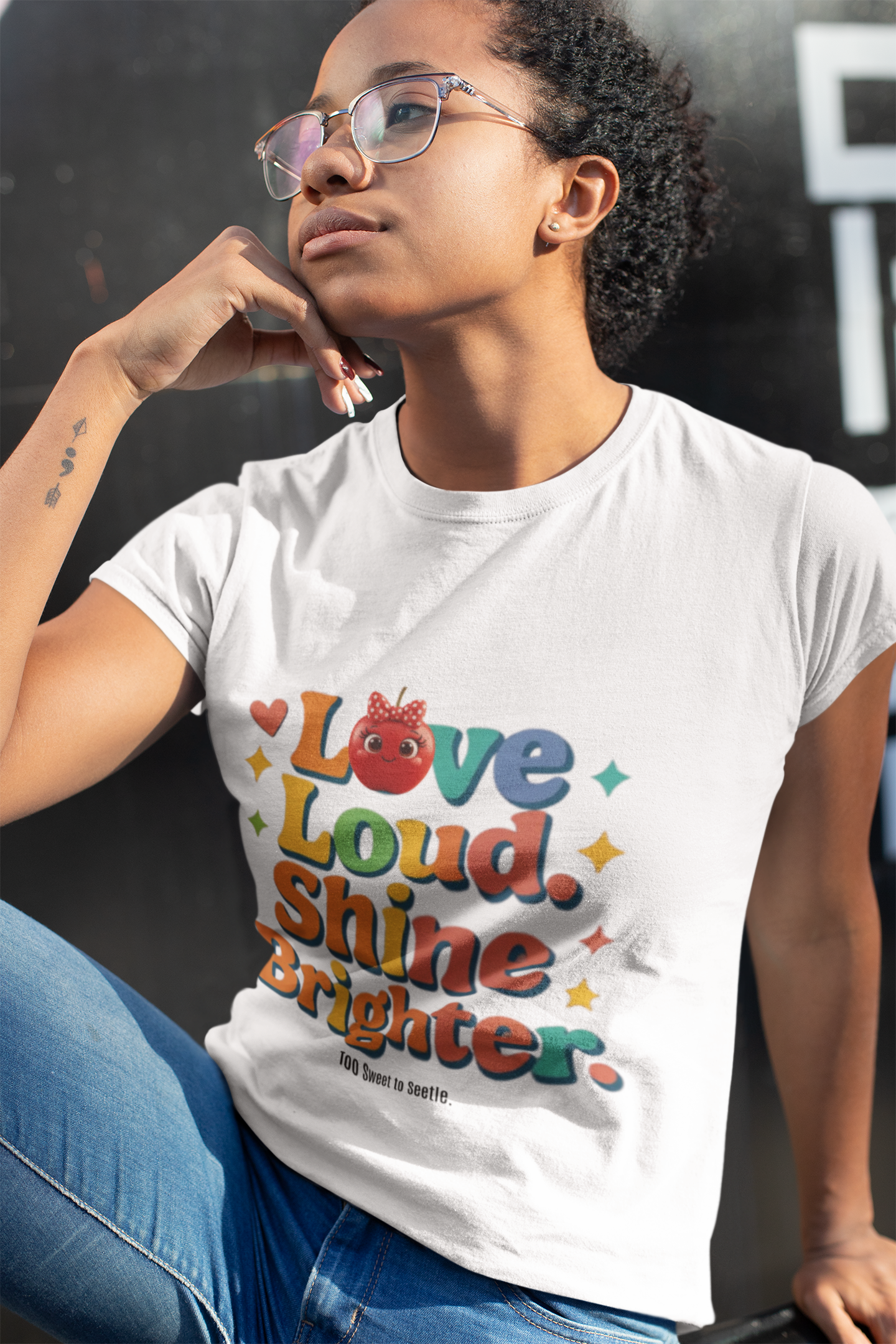💖 Love Loud. Shine Brighter. Tee
