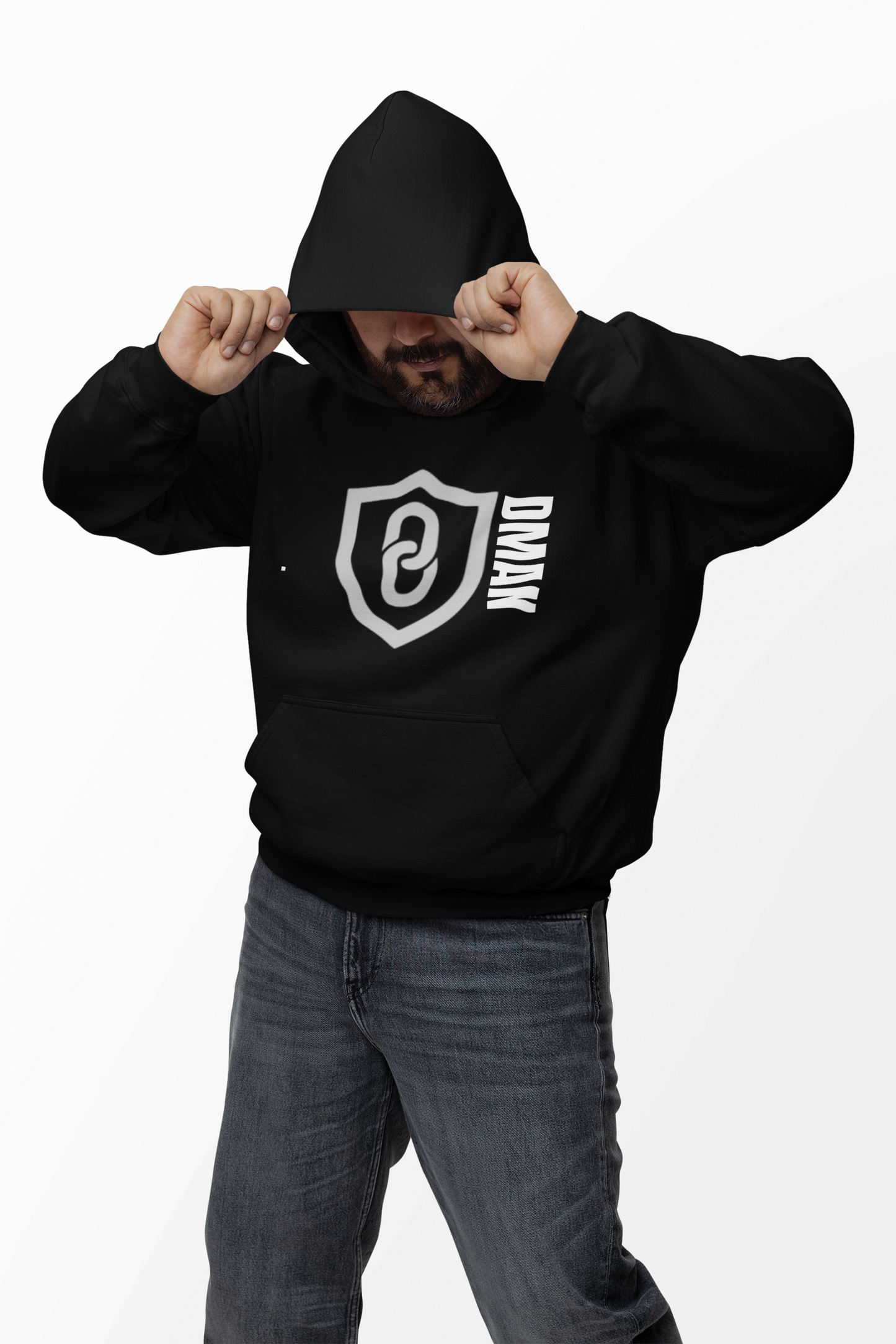 DMAN SIGNATURE BLACK HOODIE (BLACK)