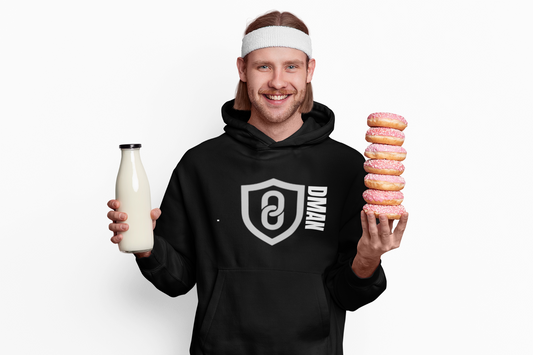 DMAN SIGNATURE BLACK HOODIE (BLACK)