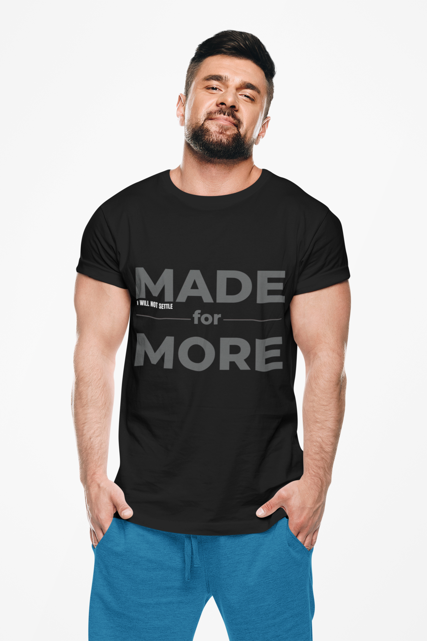 DMAN Core Black Tee – Made for More