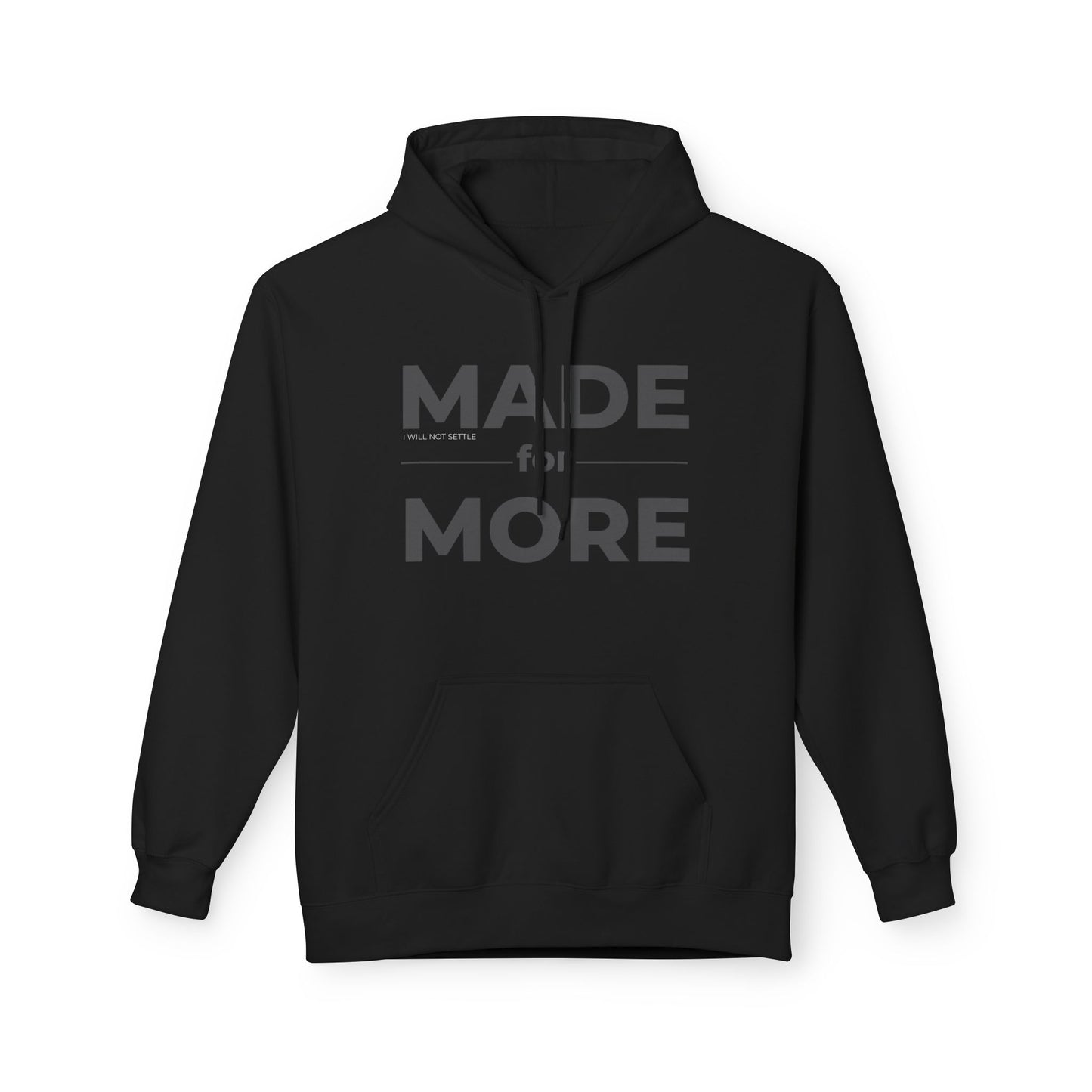 MADE FOR MORE Hoodie – DMAN Core Black Series