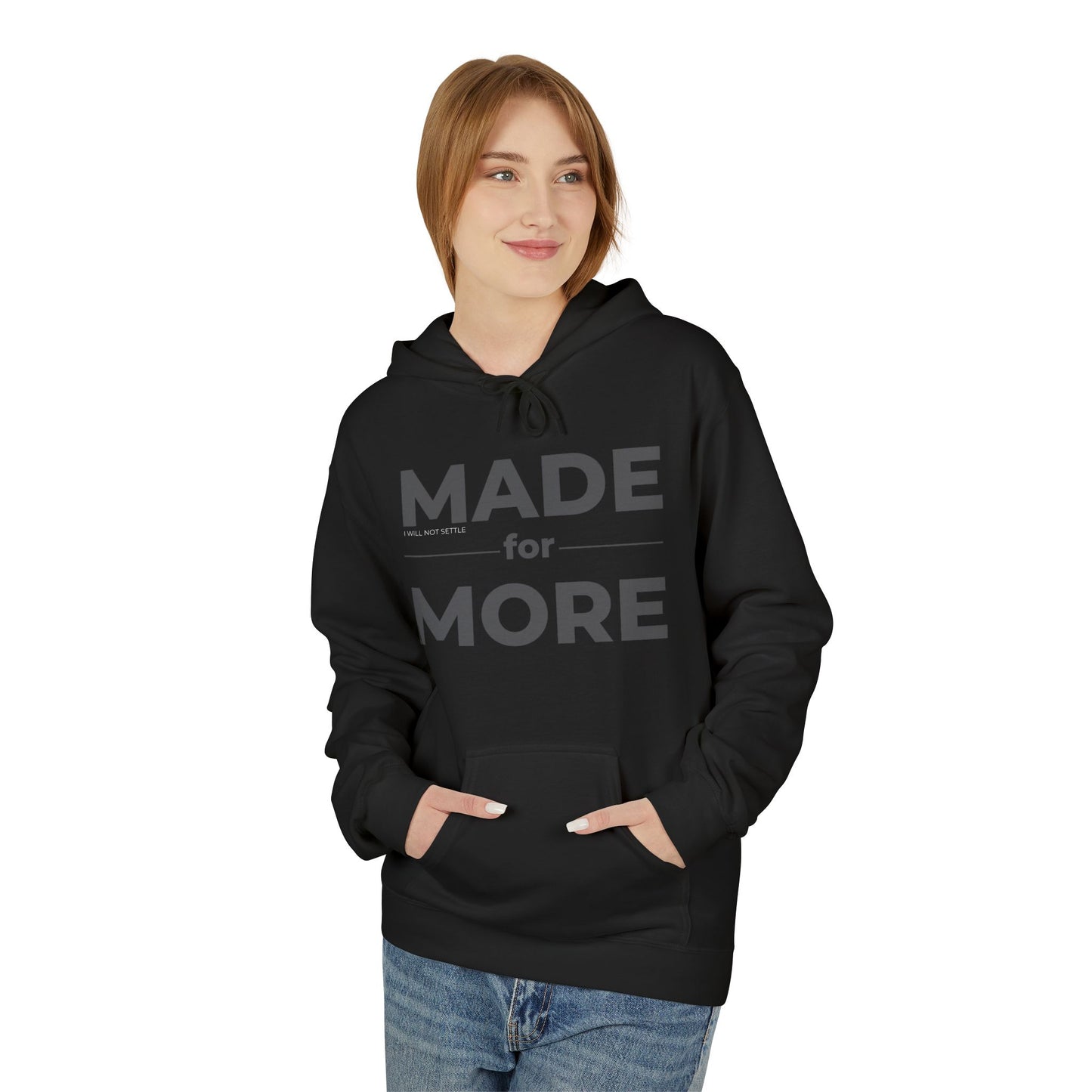 MADE FOR MORE Hoodie – DMAN Core Black Series