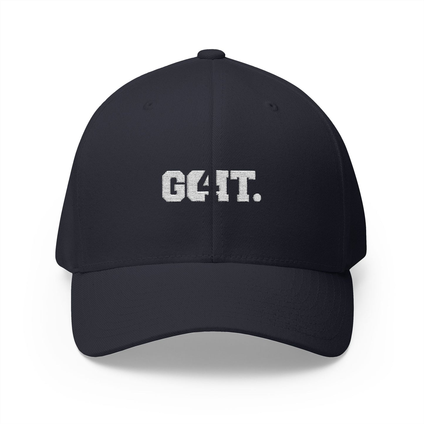 Embroidered G4IT Structured Cap - Stylish Closed-Back Hat for Everyday Wear