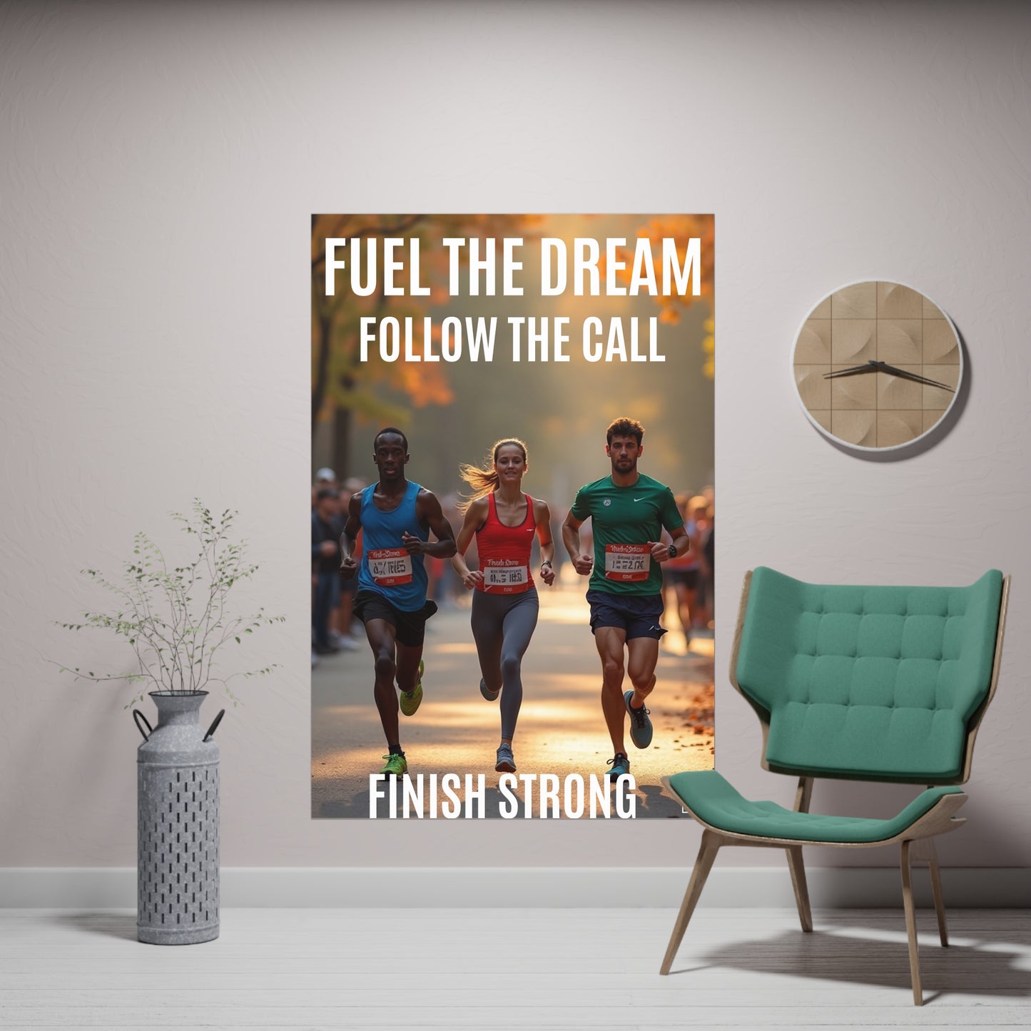 Motivational Poster Fuel the Dream. Follow the Call. Finish Strong.