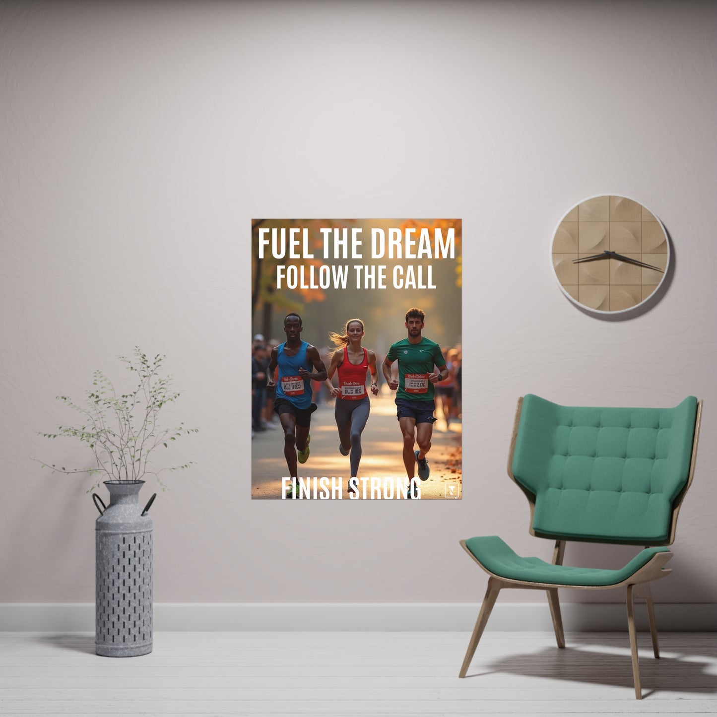 Motivational Poster Fuel the Dream. Follow the Call. Finish Strong.