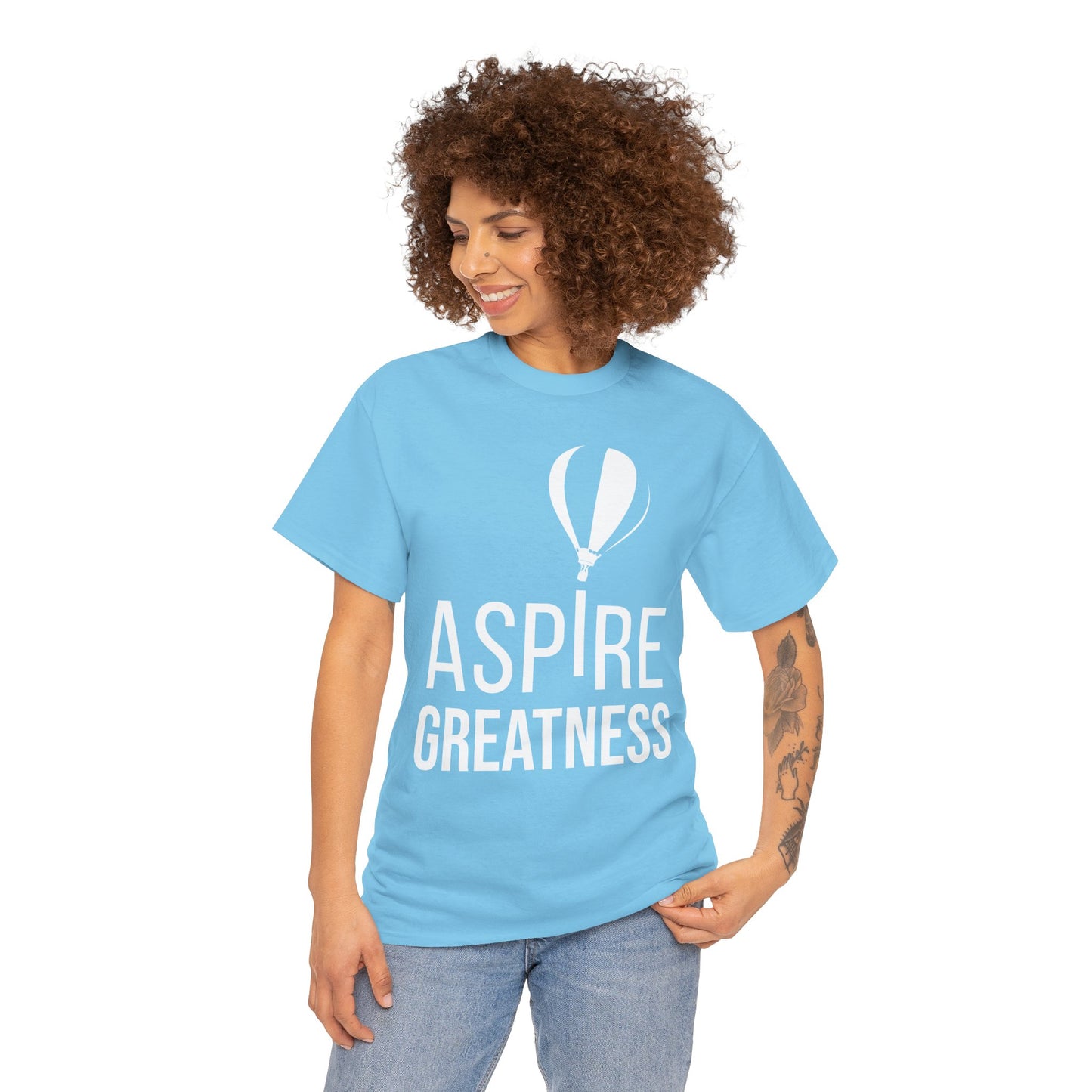 ASPIRE GREATNESS TEE "Seeing and Living Above the Challenges of Life."