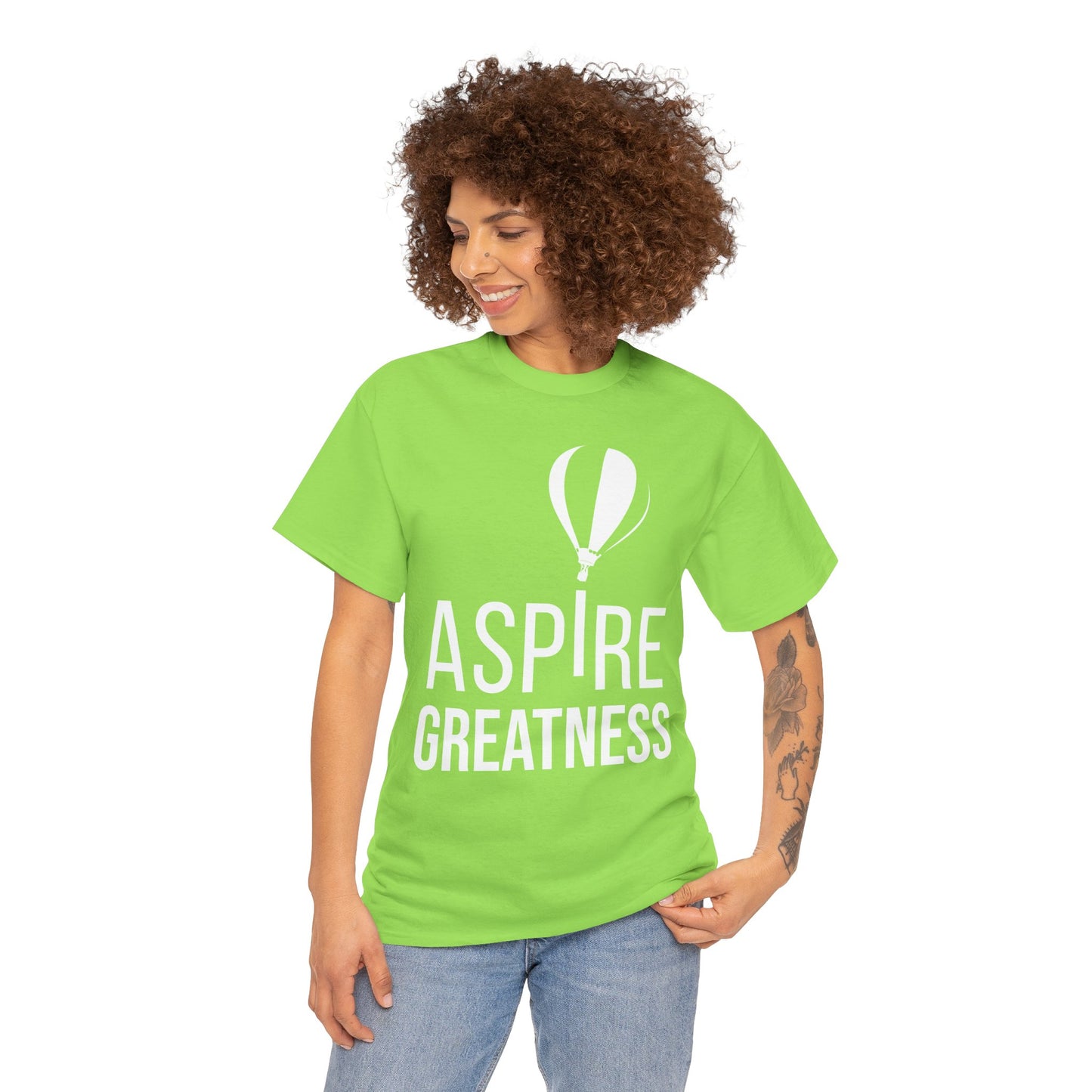 ASPIRE GREATNESS TEE "Seeing and Living Above the Challenges of Life."