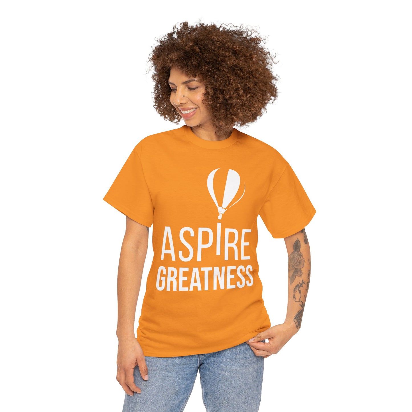 ASPIRE GREATNESS TEE "Seeing and Living Above the Challenges of Life."