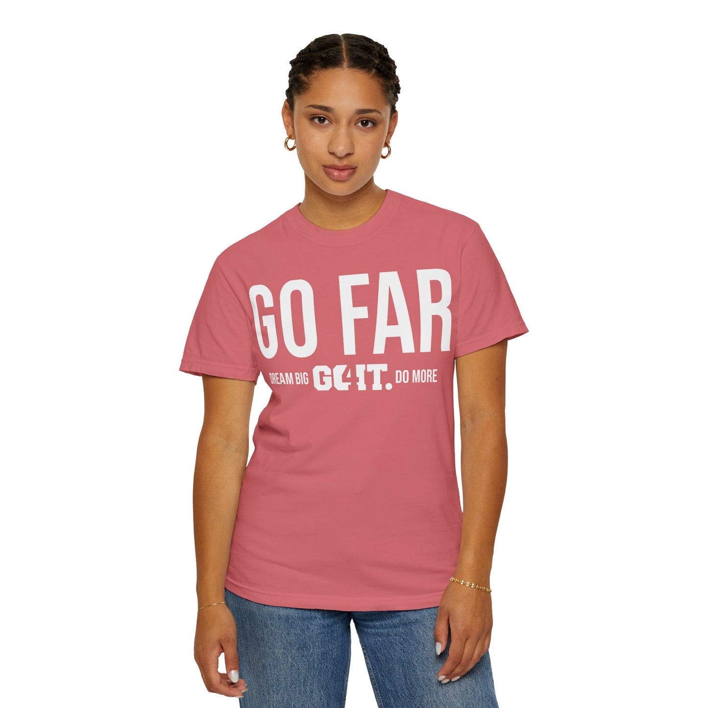 GO FAR Unisex Garment Dyed T-Shirt GO4IT Collection