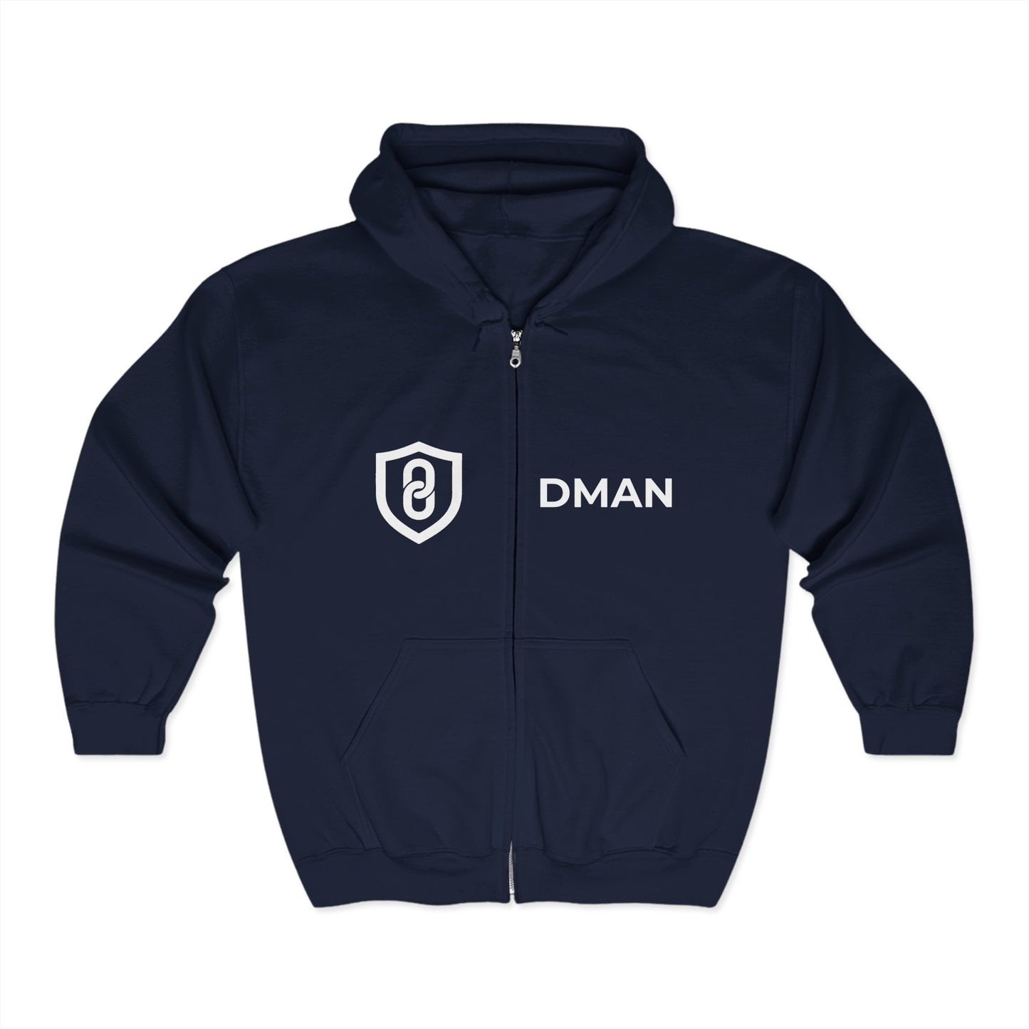 DMAN-STAY READY Unisex Heavy Blend™ Zip Hoodie - D.MAN Stay Ready Design
