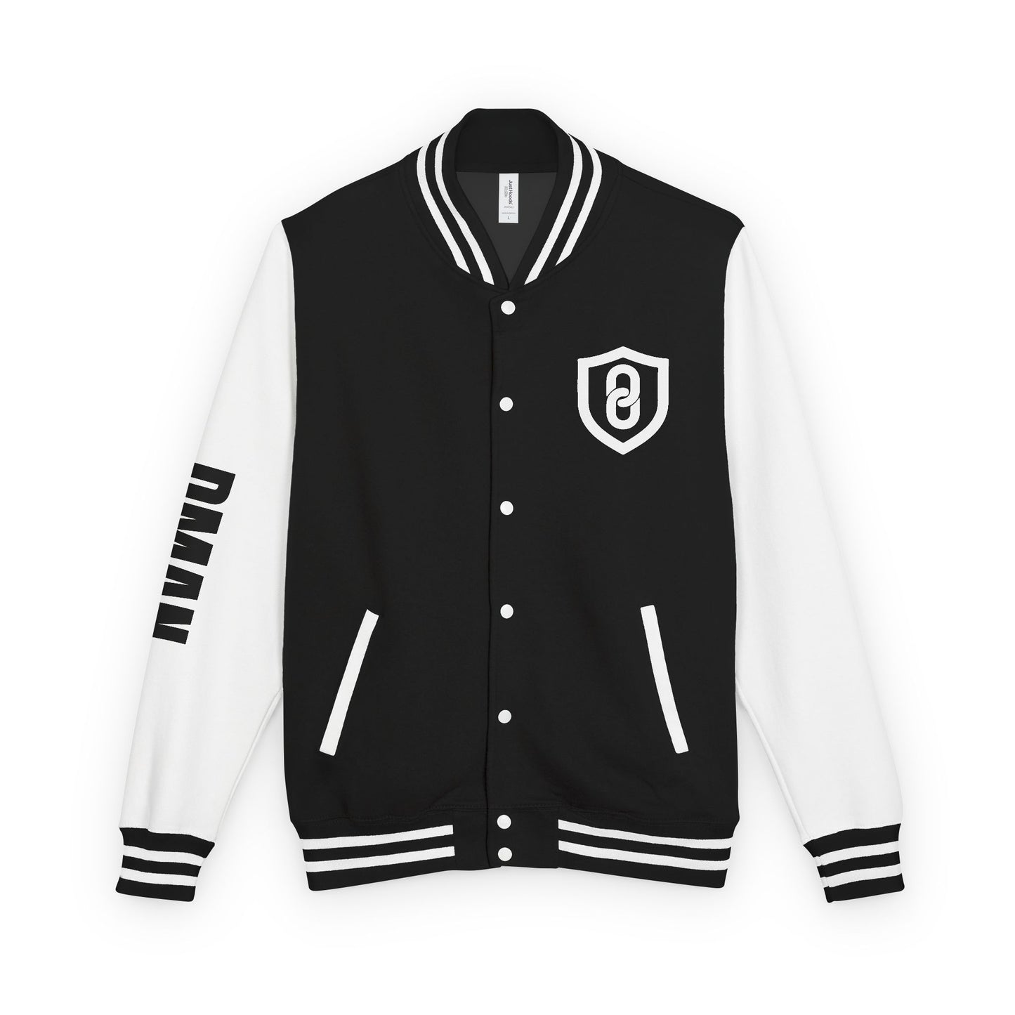 DMAN CORE BLACK LETTERMAN JACKET