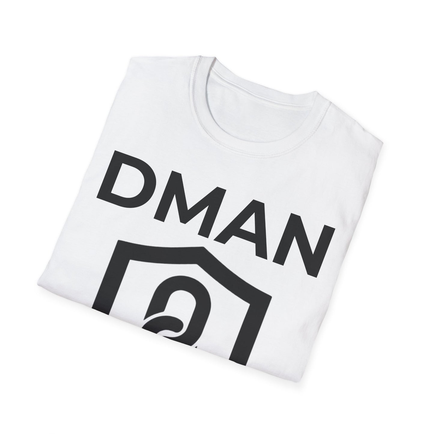 Stylish Unisex T-Shirt with DMAN Shield Design, Casual Wear, Gift Idea, Everyday Fashion, Cool Graphic Tee