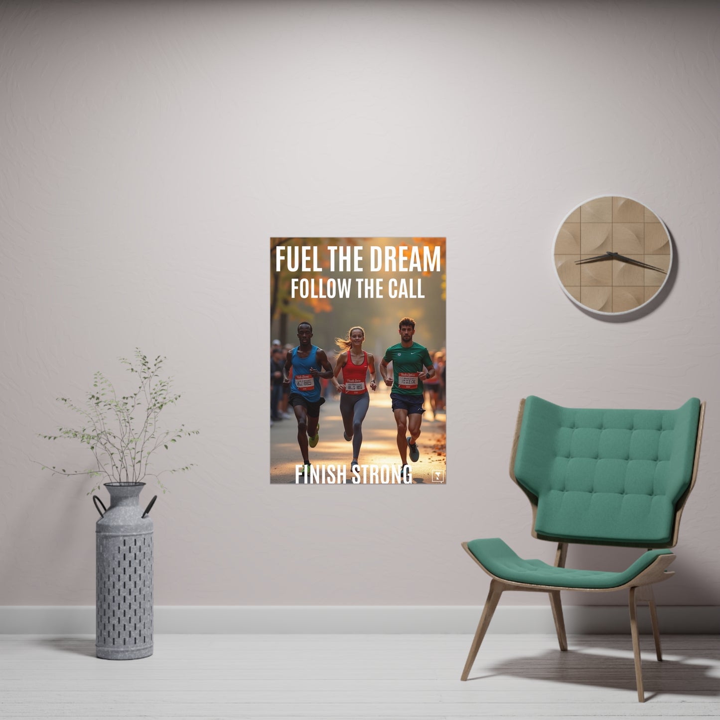 Motivational Poster Fuel the Dream. Follow the Call. Finish Strong.
