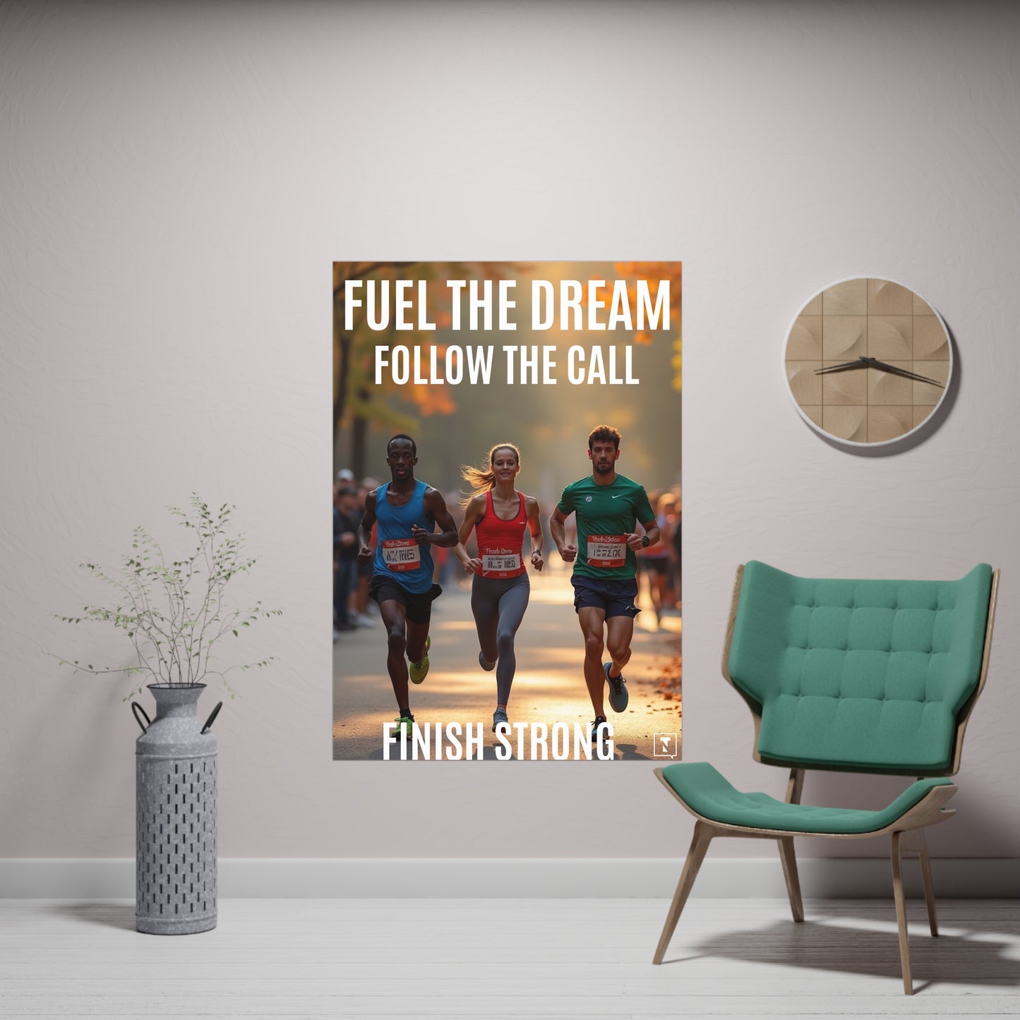 Motivational Poster Fuel the Dream. Follow the Call. Finish Strong.