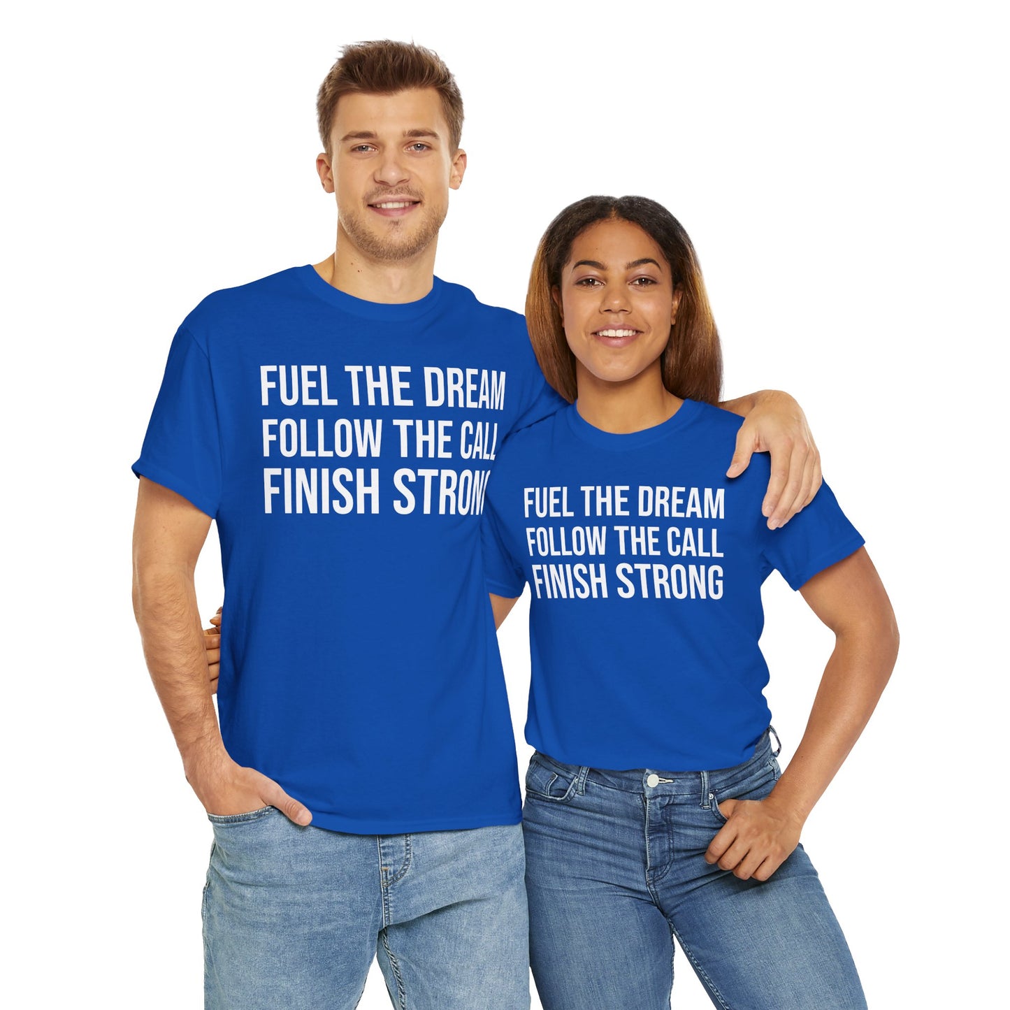 FUEL THE DREAM Unisex Heavy Cotton Tee Comfortable Everyday Wear