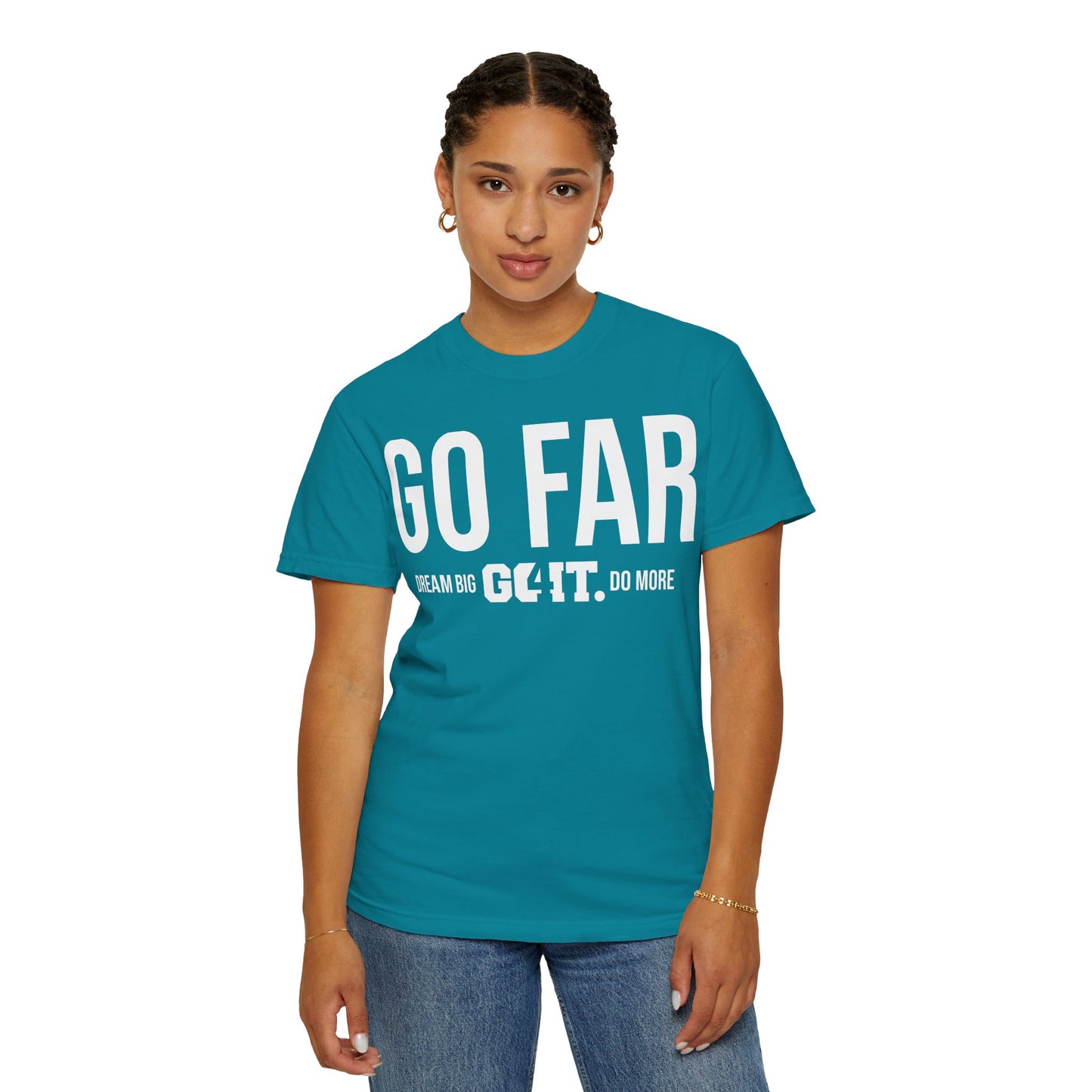 GO FAR Unisex Garment Dyed T-Shirt GO4IT Collection