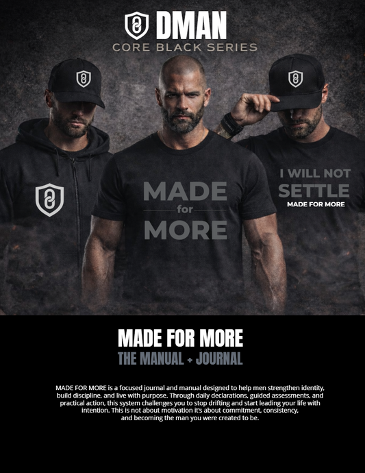 DMAN CORE BLACK MADE FOR MORE Manual + Journal